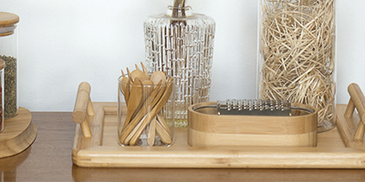 kit 6 mini colheres oikos em bambu natural minimalista m2