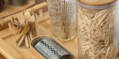 kit 6 mini garfos oikos em bambu natural minimalista m1