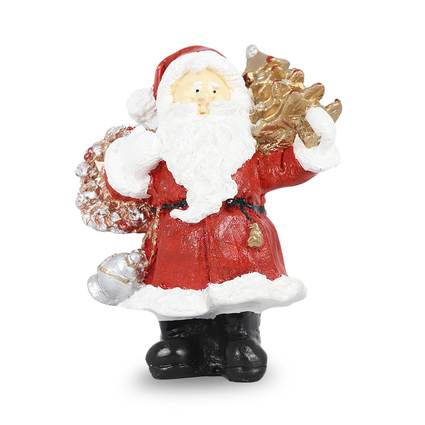 figura natalina mini papai noel com arvore de resina bravadecor 5