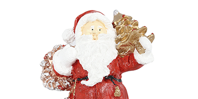 figura natalina mini papai noel com arvore de resina bravadecor m2