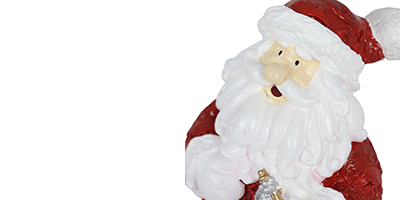 figura natalina mini papai noel com arvore de resina bravadecor m3