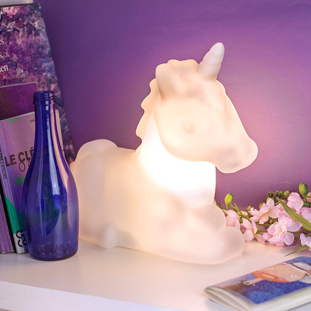 luminaria abajur de led unicornio bivolt 1