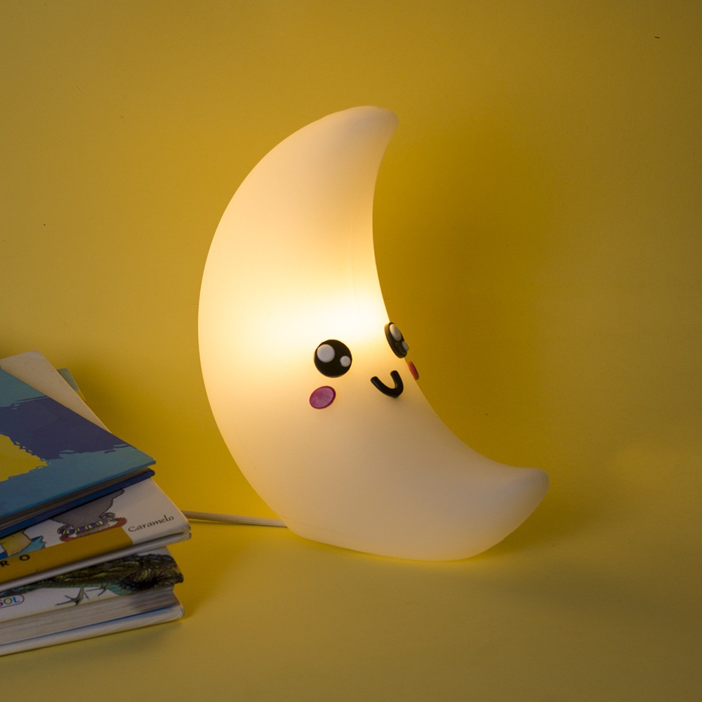 luminaria abajur de led meia lua bivolt 1