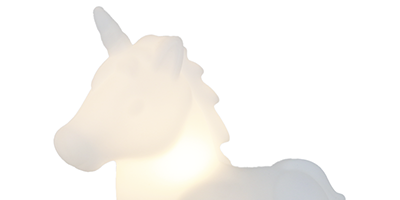 luminaria abajur de led unicornio bivolt m1