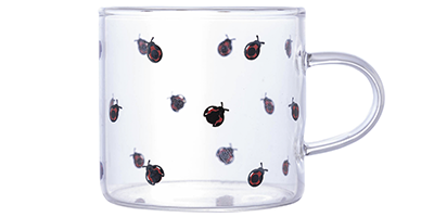 xicara de vidro borossilicato lyor ladybug 125ml m2