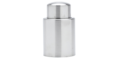 tampa a vacuo de aco inox para vinho wolff m2