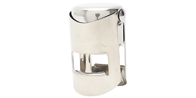 tampa com pressao de aco inox para champanhe wolff m3