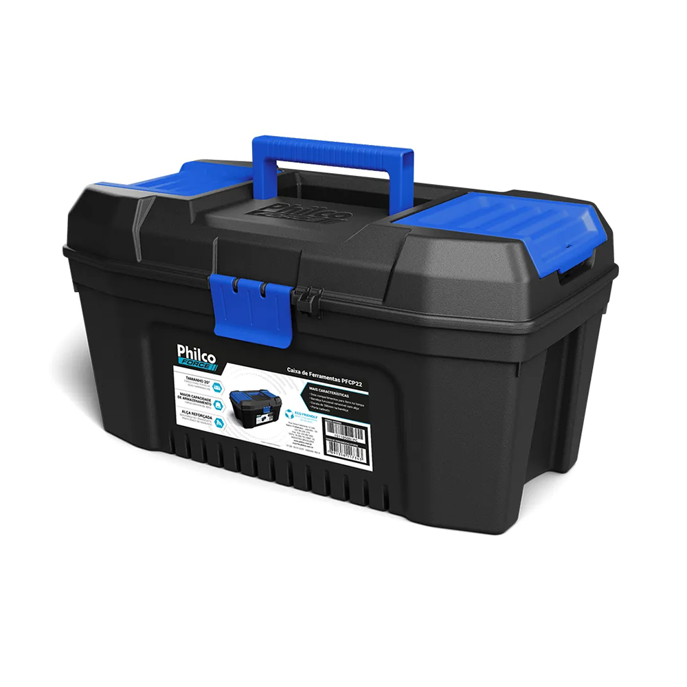 caixa de ferramentas philco force 30kg preta