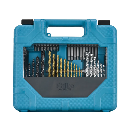 kit ferramentas philco force com 70 pecas e maleta