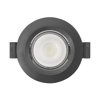 spot de led embutir slim mr11 redondo 3w preto bivolt blumenau