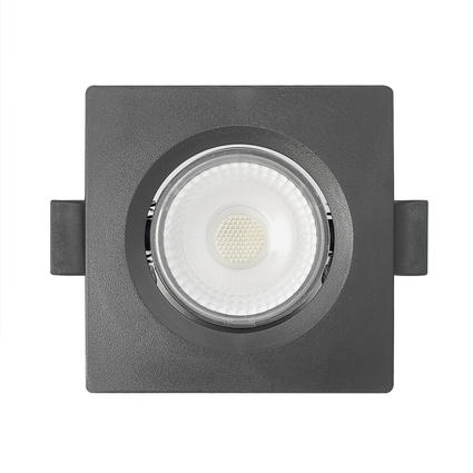 spot de led embutir slim mr11 quadrado 3w preto bivolt blumenau
