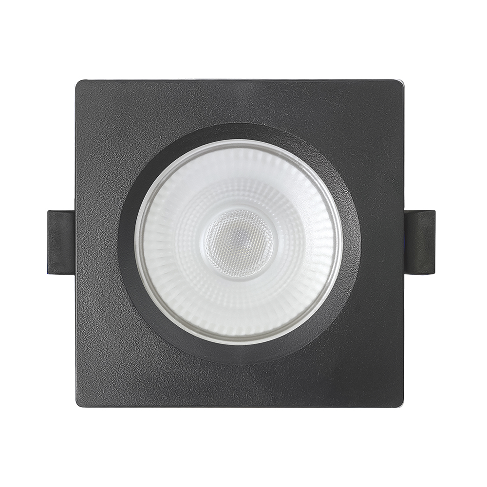 spot de led embutir slim par20 quadrado 8w preto bivolt blumenau