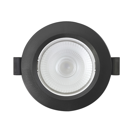 spot de led embutir slim par20 redondo 8w preto bivolt blumenau