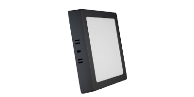 painel de led blumenau quadrado sobrepor bivolt preto m3