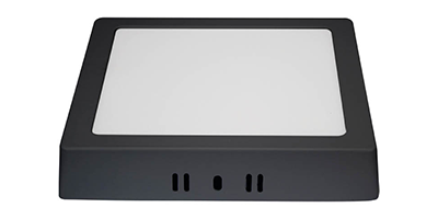 painel de led blumenau quadrado sobrepor bivolt preto m2
