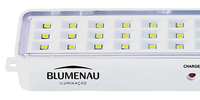 luminaria de emergencia blumenau 30 leds recarregavel bivolt m3