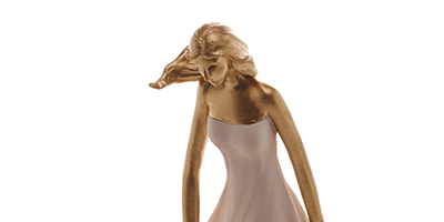 figura decorativa resina wolff mae e filho 27cm m2