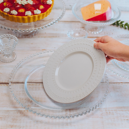 sousplat de cristal wolff linha pearl 32cm 2