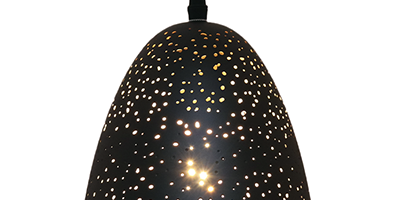 lustre pendente taschibra td 3009 preto com cobre e27 bivolt m3