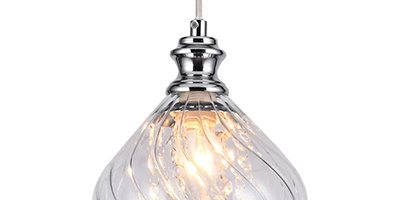 lustre pendente taschibra jelly cristal transparente e14 bivolt m2