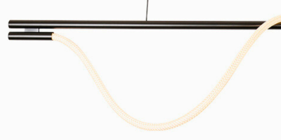pendente led moderno taschibra organic tex luz quente 3000k bivolt m2