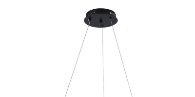 pendente led moderno taschibra crown 50cm luz quente 3000k bivolt m2