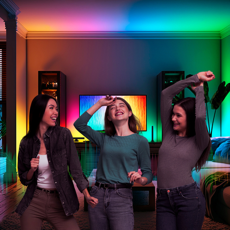 Barra de Led Taschibra Twin RGB Rítmica Setup Gamer