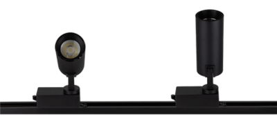 trilho eletrificado de led blumenau com 3 spots preto bivolt m3