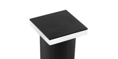 balizador embutido de solo led taschibra edge quadrado luz quente 3000k preto bivolt m2