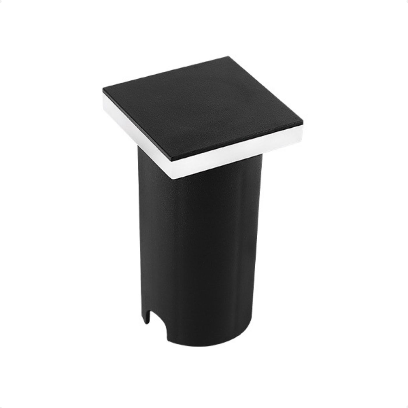 balizador embutido de solo led taschibra edge quadrado luz quente 3000k preto bivolt