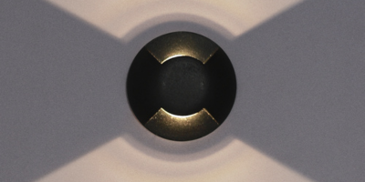 balizador de solo led taschibra dome 2 fachos preto bivolt m1