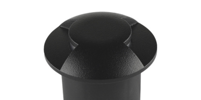 balizador de solo led taschibra dome 2 fachos preto bivolt m3