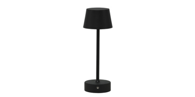 luminaria abajur mesa led louvre dimerizavel s fio recarregavel preta taschibra m2 2