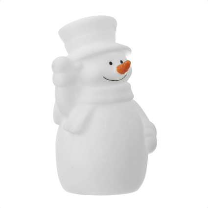 enfeite natal boneco de neve led alasca a pilha taschibra 1
