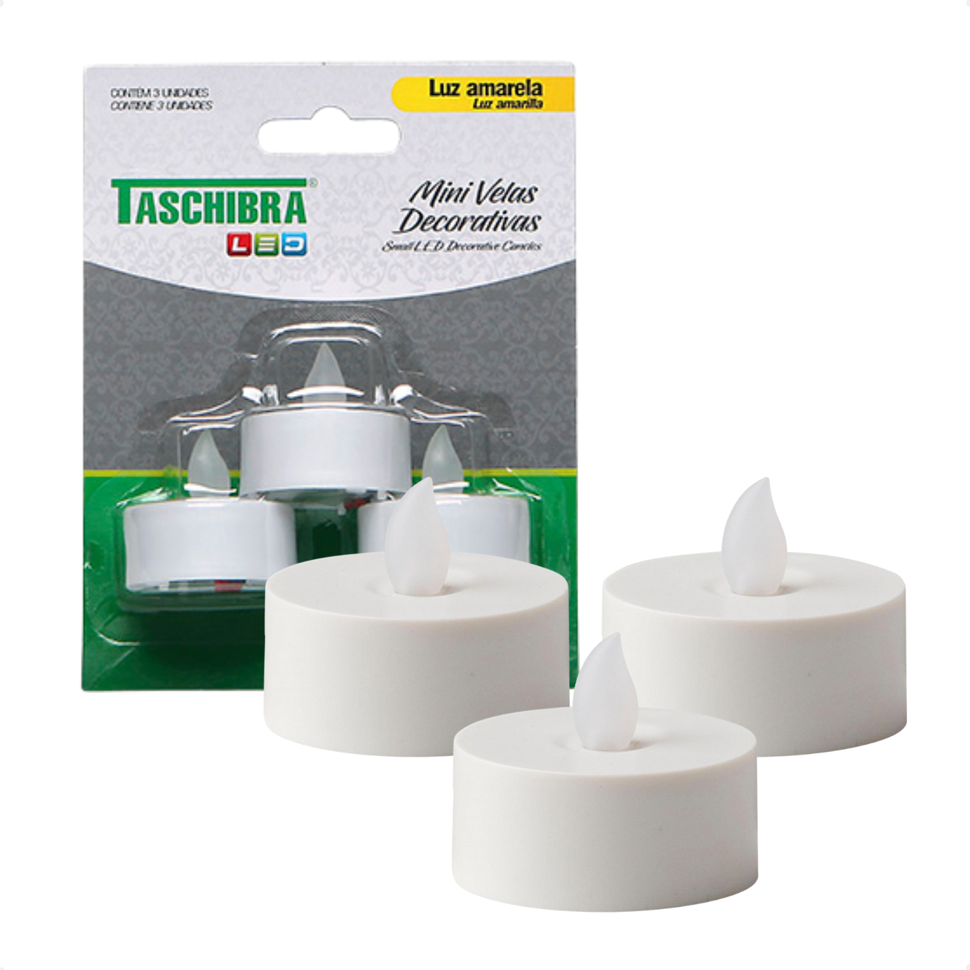 enfeite de led taschibra decorativo torre iluminada 7