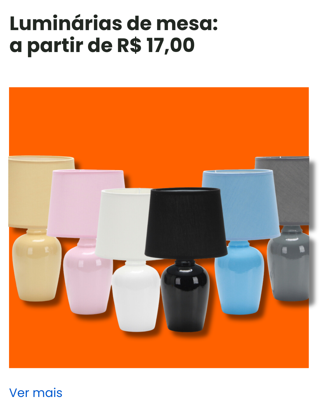 desktop luminarias mesa
