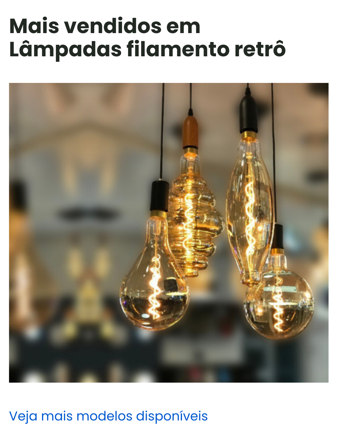 lampadas filamento