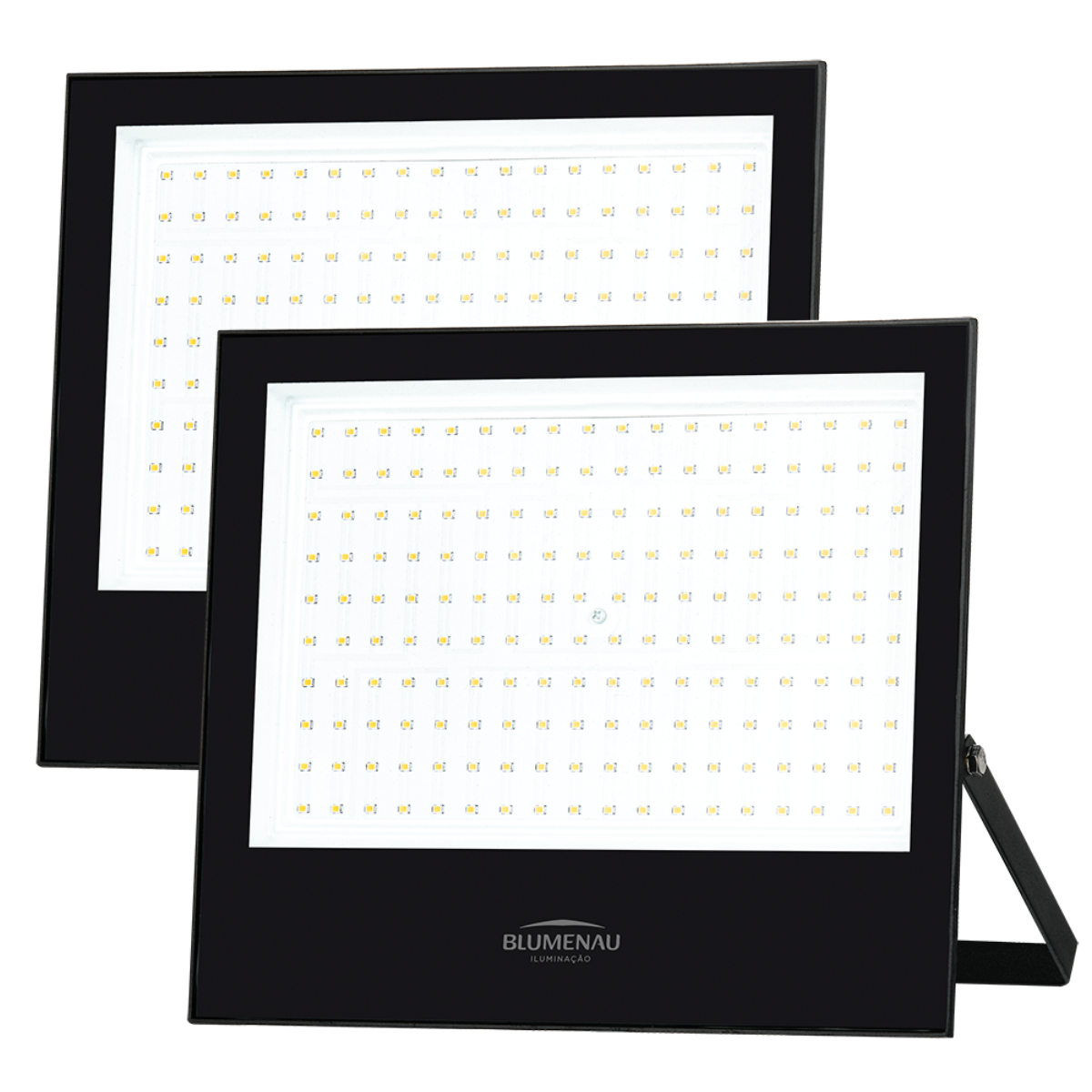 refletor blumenau de led slim 200w 6500k preto bivolt 1