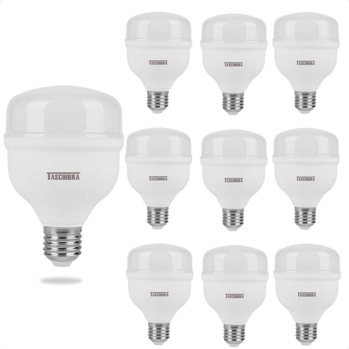 kit 10 lampadas high led tkl taschibra e27 bivolt