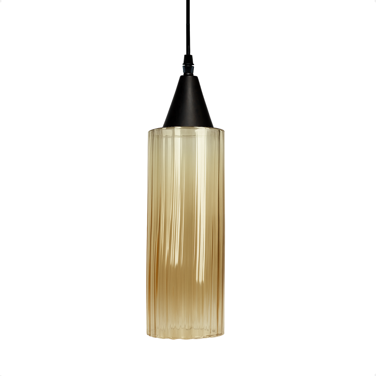 lustre pendente taschibra anne 20cm conhaque e27 bivolt preto 1