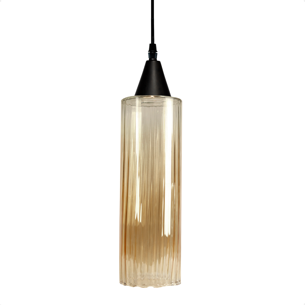 lustre pendente taschibra anne rigato ambar e27 bivolt preto 1