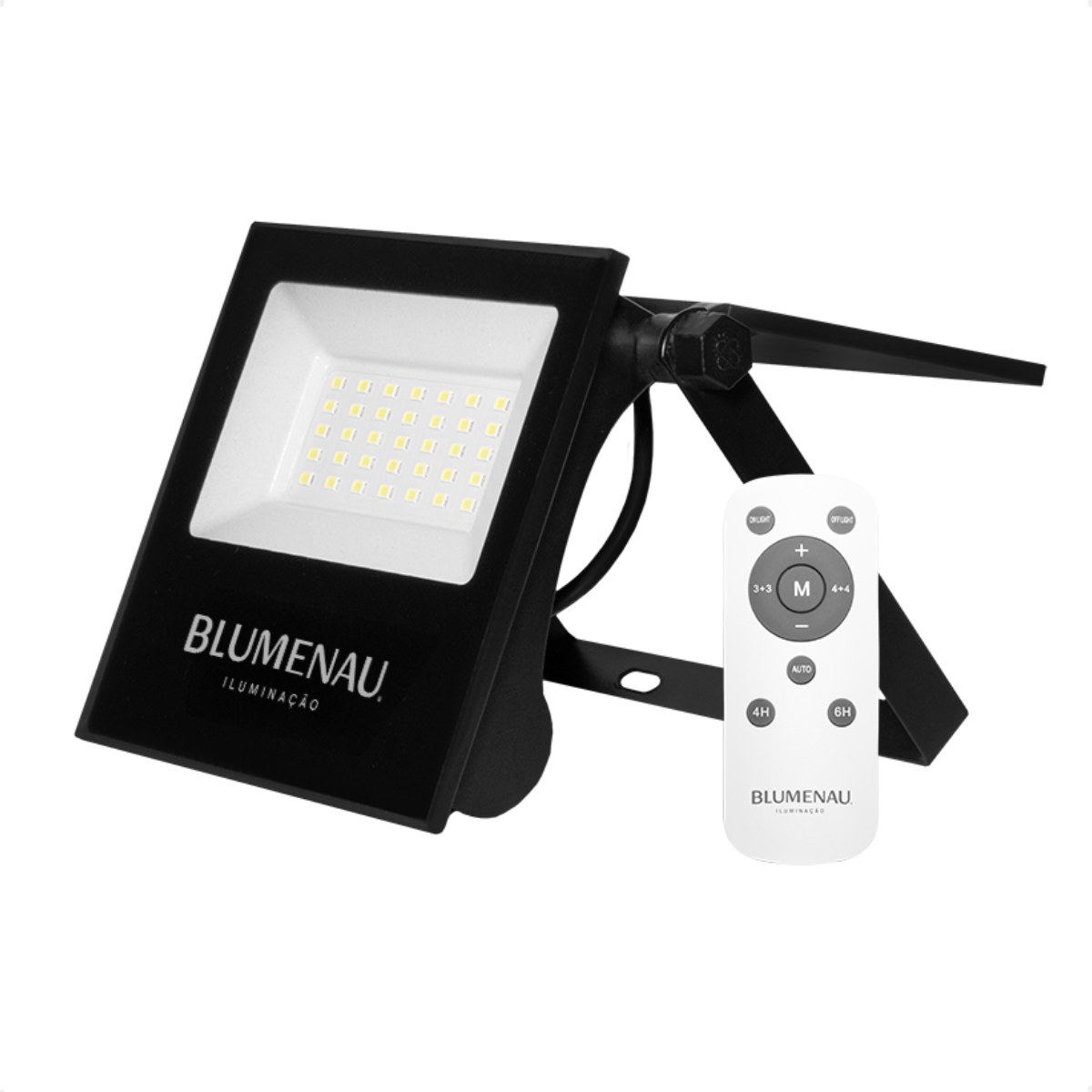 refletor solar led play 30w ip65 6500k preto c controle remoto 1