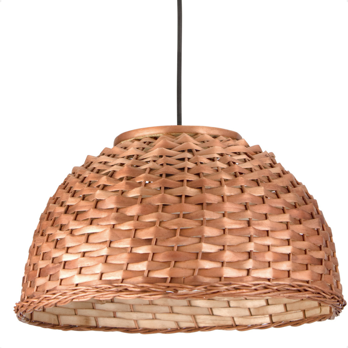 lustre pendente blumenau bali cesto vime e27 bivolt 1