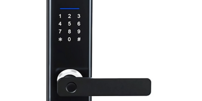 fechadura digital de embutir taschibra tfee02 biometrica preto fosco miniatura 2